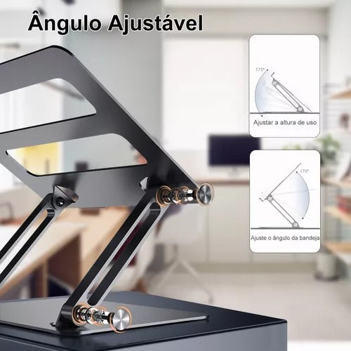 Suporte Articulável De Alumínio Para Notebook
