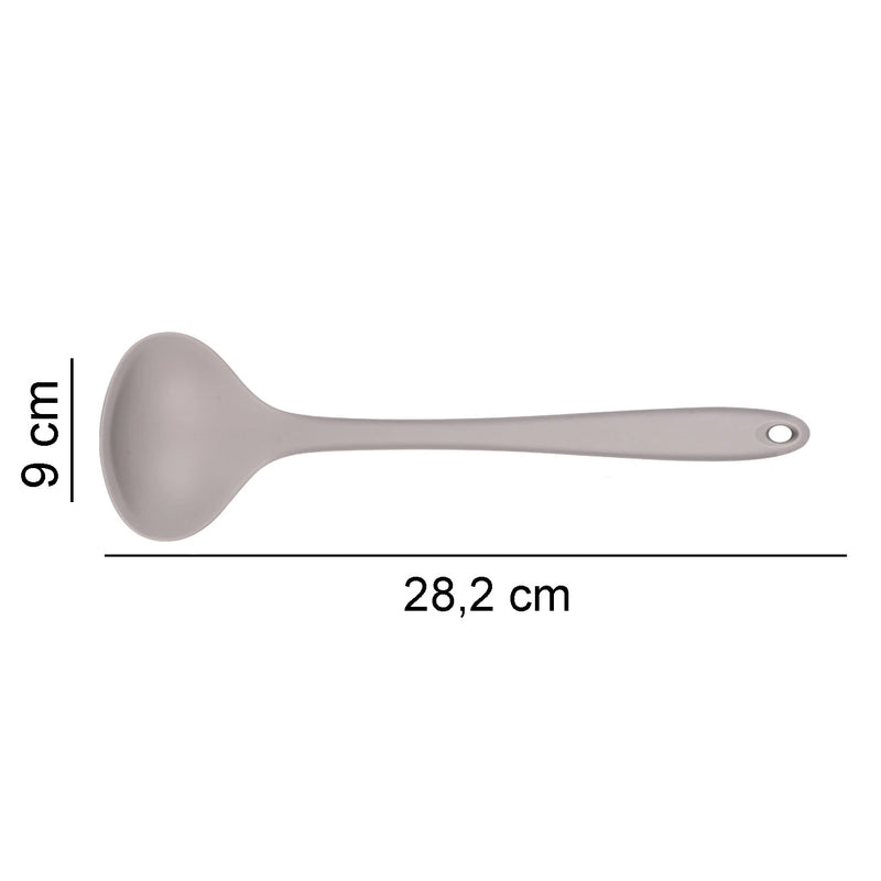 Concha de Silicone 28cm: utensílio resistente, antiaderente e ergonômico para sua cozinha