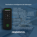 Fechadura Inteligente Wi-Fi de Sobrepor Acesso Remoto e Segurança Avançada para Seu Lar - Novadigital