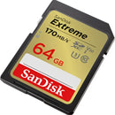 Cartão de Memória Sandisk Extreme 4K SDXC 64GB | 128GB