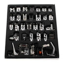 Kit Calcadores 32 Peças para Máquinas de Costura Domésticas Completo