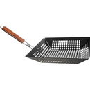 Grelha Quadrada para Churrasqueira com Cabo Dobrável Prático Moderno