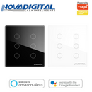 Interruptor Inteligente 4X4 com 6 Botões Touch Wi-fi Automação Residencial - Novadigital