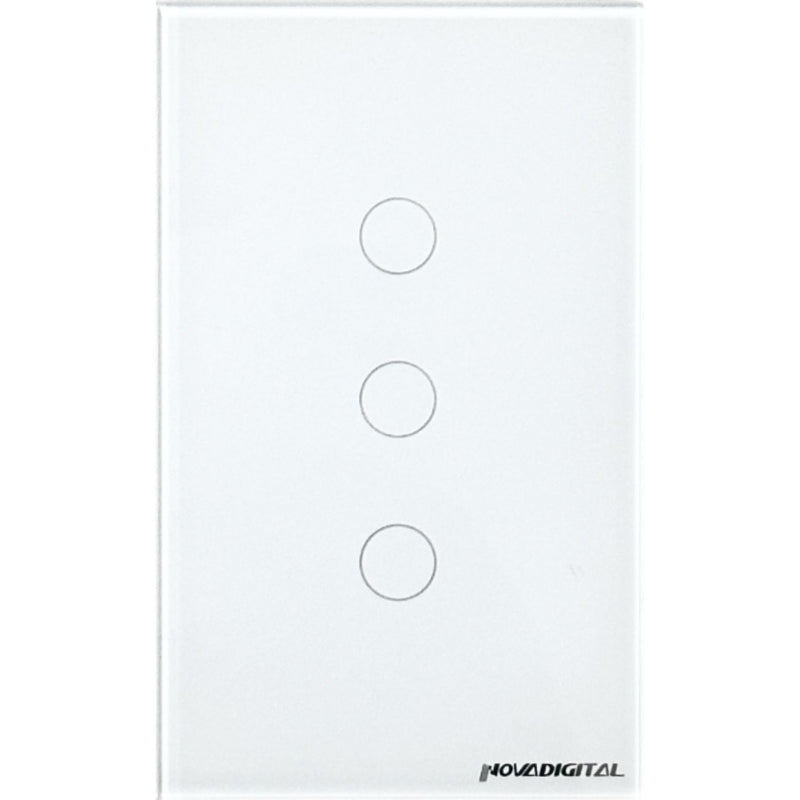 Interruptor Touch Zigbee com 1/2/3/4 Botões Branco - Novadigital