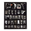 Kit Calcadores 32 Peças para Máquinas de Costura Domésticas Completo