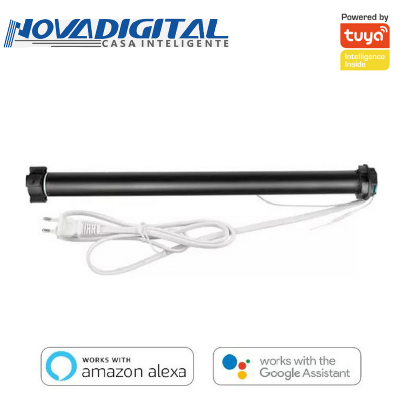 Motor Tubular Inteligente Wi-Fi Automação Cortinas e Persianas - Novadigital