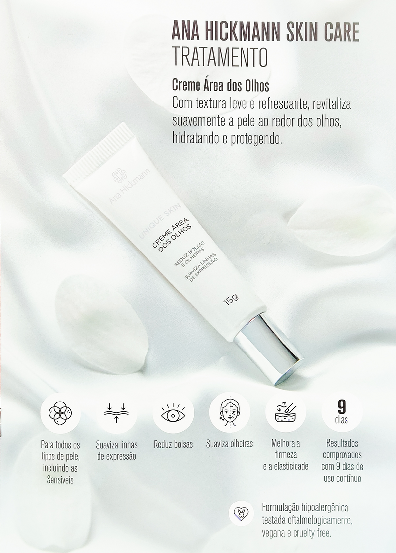 Creme Area dos Olhos Unique Skin 15g - Ana Hickmann