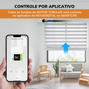 Motor Tubular Inteligente Zigbee Novadigital - Automação Cortinas e Persianas