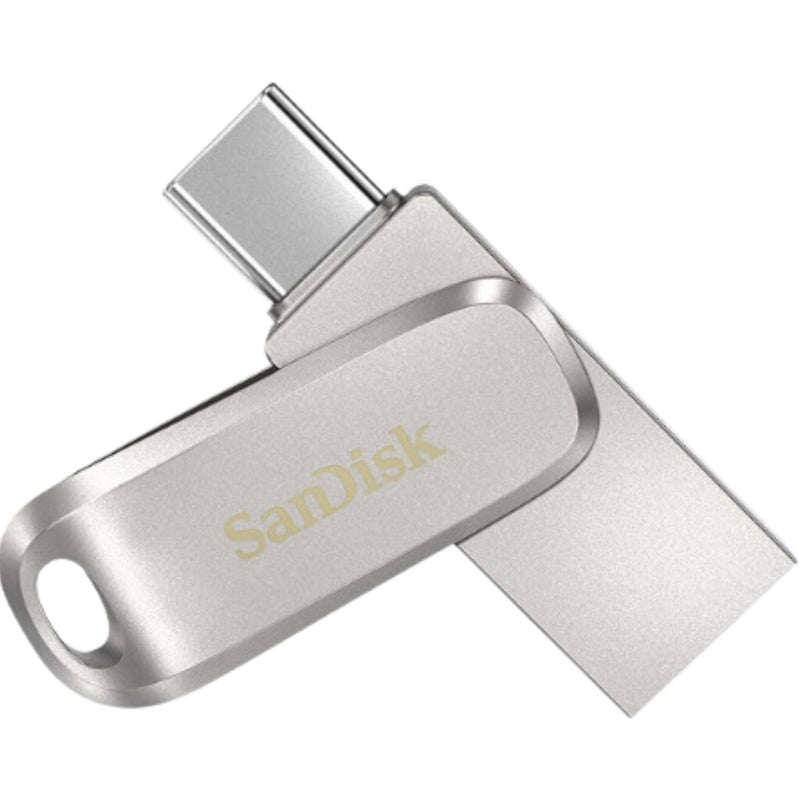 Pen Drive Sandisk 256GB 400MB/s USB-C Velocidade Durabilidade em Aço Inox