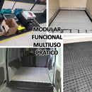 Piso Estrado Plástico Branco Multiuso 2,5 x 25x50cm  Antiderrapante