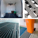 Estrado Plástico Preto  4,5 x 50x50cm  Antiderrapante Resistente