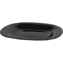 Conjunto de Pratos de Vidro Quadrado Preto 28x2,5cm Resistente Design Elegante Robusto Moderno