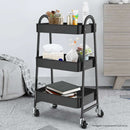 Prateleira Carrinho Organizador De Metal Multiuso 3 Andares Globalmix