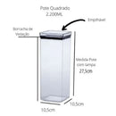 Pote Hermético de Acrílico 2200ml Lumini Paramount PA-1163