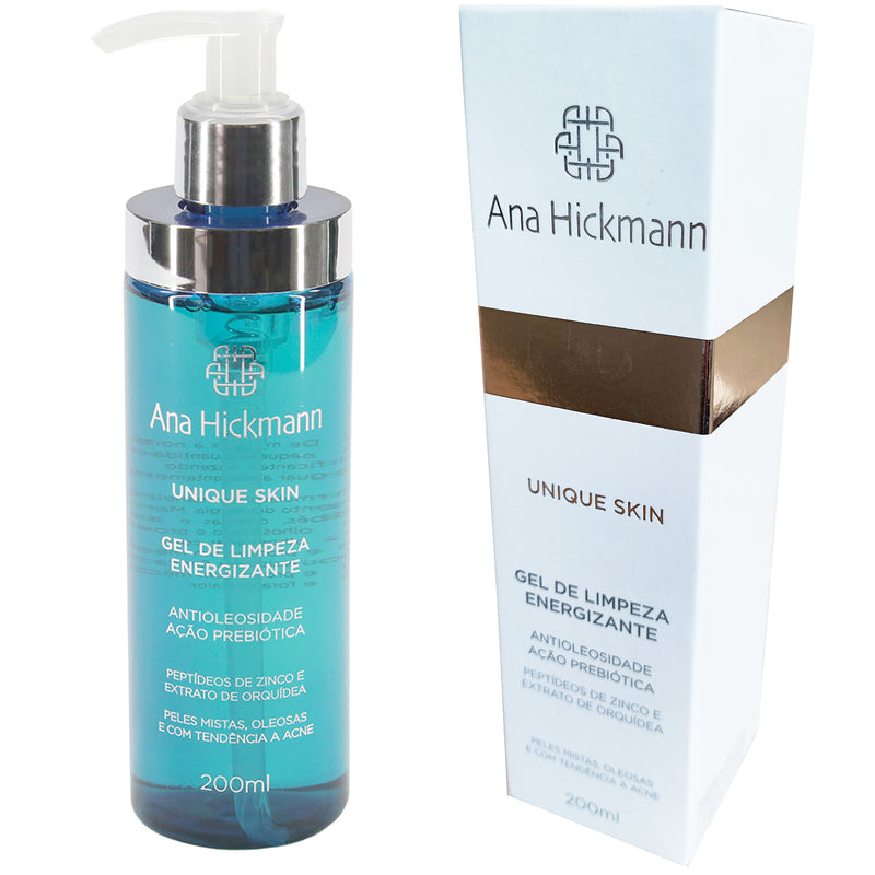 Gel de Limpeza Energizante Antioleosidade Skincare Controle de Oleosidade Limpeza Profunda Antiacne e Pele Radiante - Ana Hickmann