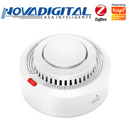 Sensor de Fumaça Inteligente Zigbee Segurança Residencial com Alerta em Tempo Real  - Novadigital