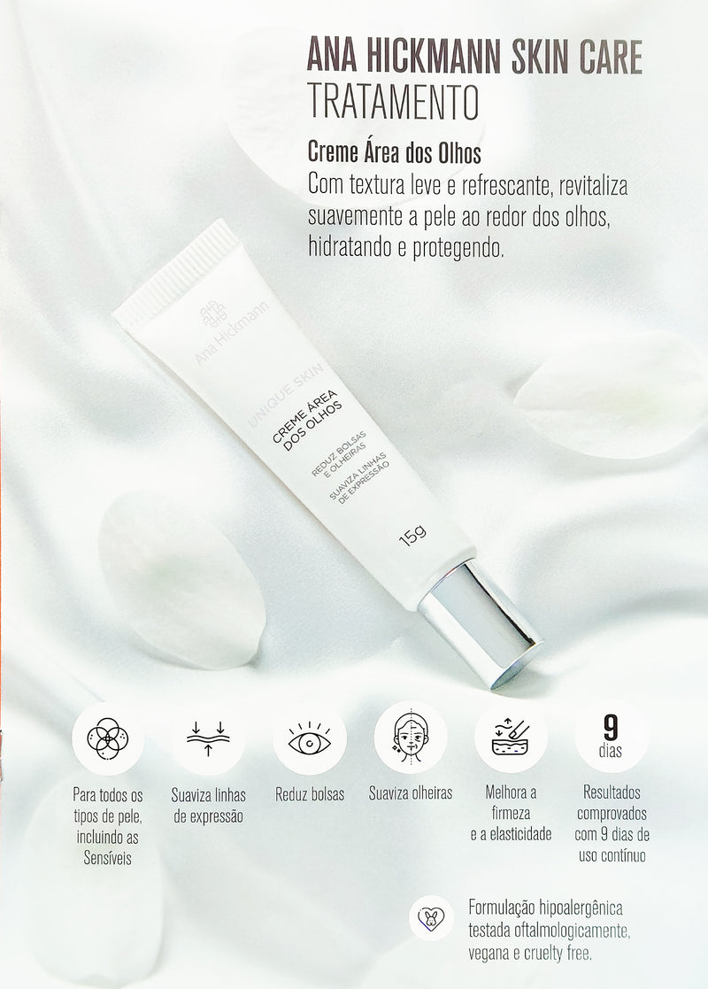 Kit Skin Care Gel de Limpeza Antioleosidade + Hidratante Matificante Diurno FPS 30 + Sérum Vitamina C + Creme Área dos Olhos  - Ana Hickmann