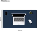 Mousepad 90x40 Azul e Preto - Superfície Suave e Sem Costura