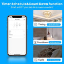 Interruptor Inteligente 4X4 com 6 Botões Touch Wi-fi Automação Residencial - Novadigital