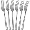 Conjunto de Garfos 6 Peças Premium Aço Inoxidável Utensílios Talheres