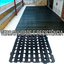 Estrado Plástico Preto  4,5 x 50x50cm  Antiderrapante Resistente