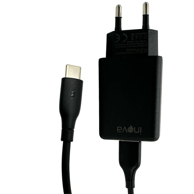 Carregador Turbo USB Tipo-C 20W Inova CAR-2176D Seguro Veloz